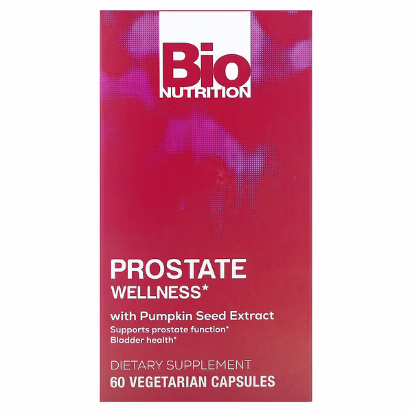 Bio Nutrition, Prostate Wellness With Pumpkin Seed Extract, 60 Vegetarian Capsules