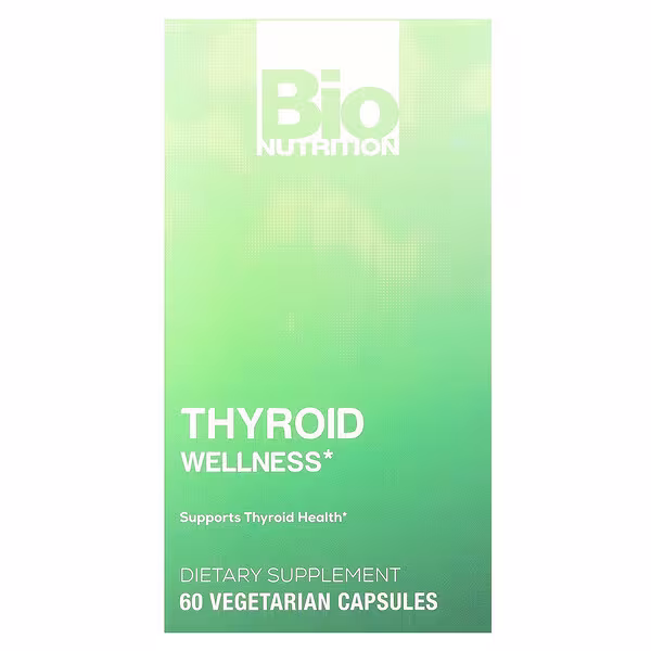 Bio Nutrition, Thyroid Wellness, 60 Vegetarian Capsules