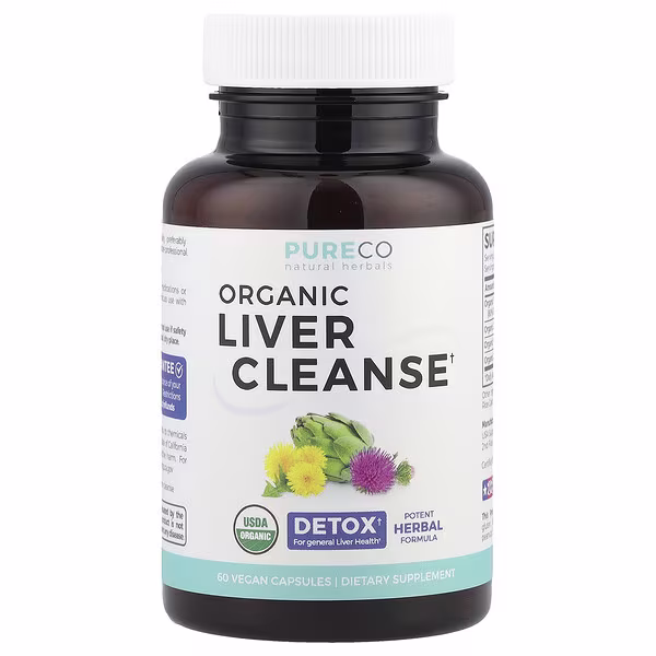 Pure Co., Organic Liver Cleanse, 60 Vegan Capsules
