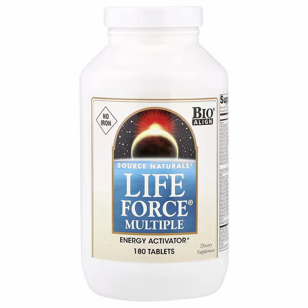 Source Naturals, Life Force® Multiple, No Iron, 180 Tablets