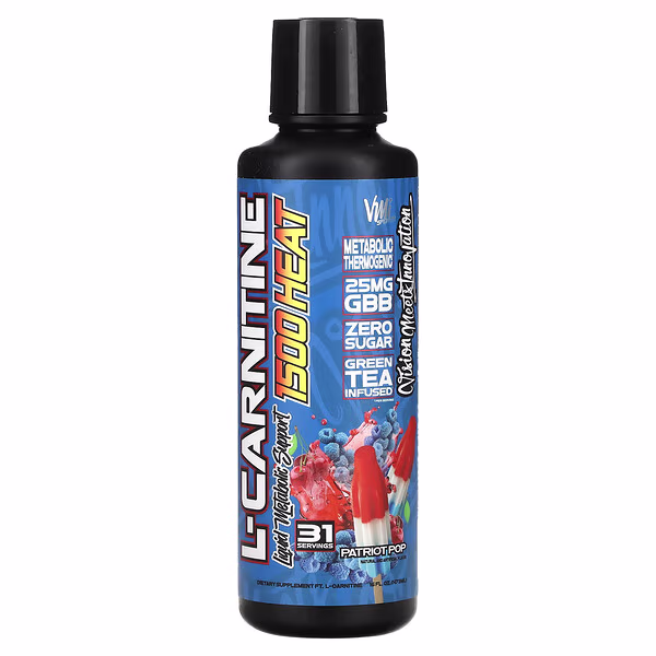VMI Sports, L-Carnitine 1500 Heat, Patriot Pop, 16 fl oz (473 ml)