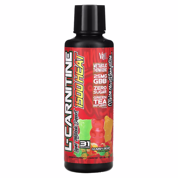VMI Sports, L-Carnitine 1500 Heat, Gummy Bear, 16 fl oz (473 ml)
