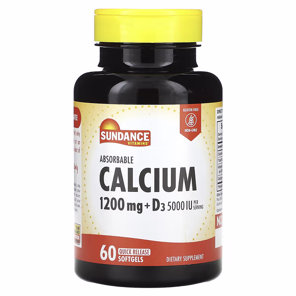 Sundance Vitamins, Absorbable Calcium + D3, 60 Quick Release Softgels
