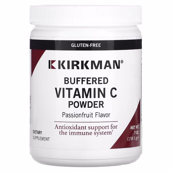 Kirkman Labs, Buffered  Vitamin C Powder, Passionfruit, 7 oz (198.5 g)