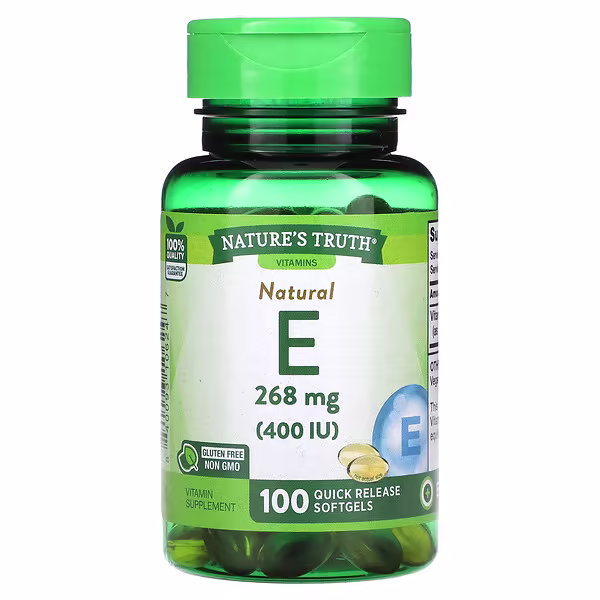 Nature's Truth, Natural E, 268 mg (400 IU), 100 Quick Release Softgels
