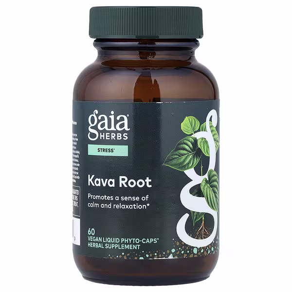 Gaia Herbs, Kava Root, 60 Vegan Liquid Phyto-Caps®