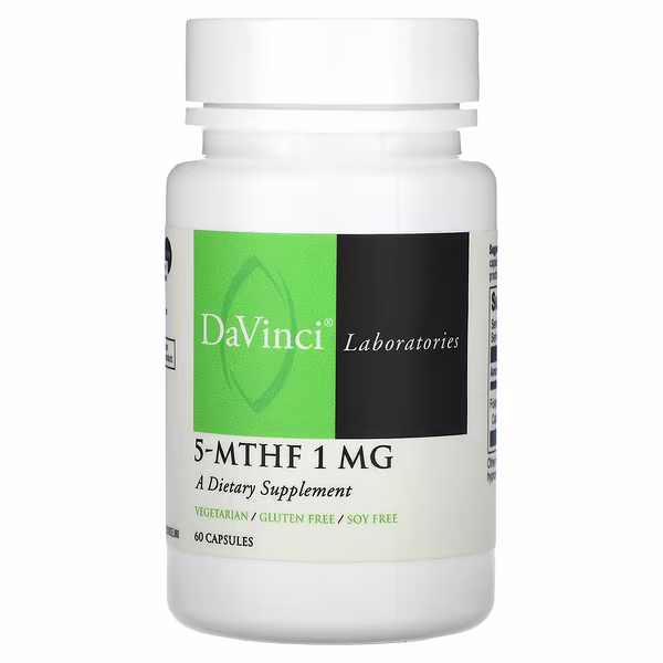 DaVinci Laboratories, 5-MTHF , 1 mg, 60 Capsules