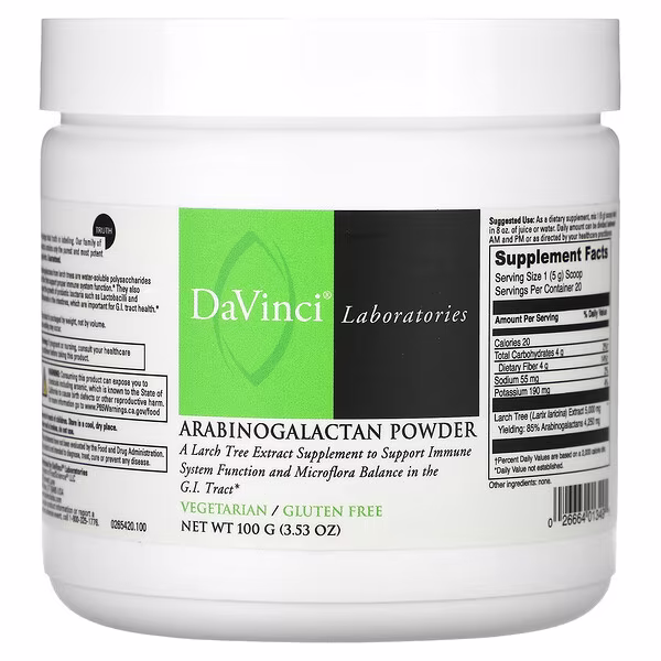 DaVinci Laboratories, Arabinogalactan Powder, 3.53 oz (100 g)