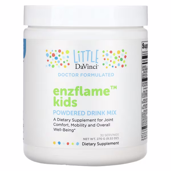 Little DaVinci, Enzflame Kids, Powdered Drink Mix, 9.52 oz (270 g)