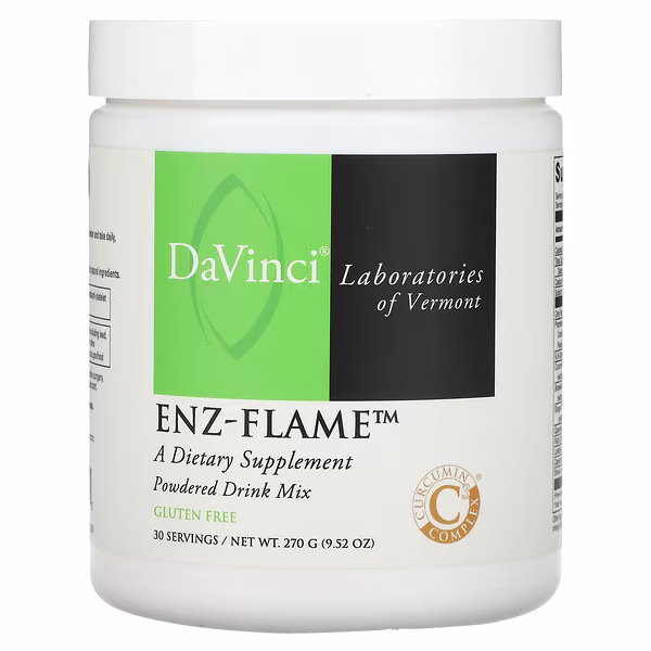 DaVinci Laboratories, Enz-Flame, Powdered Drink Mix, 9.52 oz (270 g)