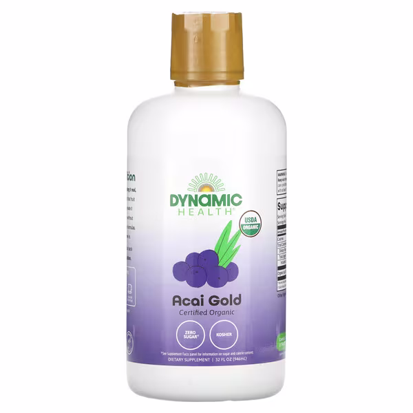 Dynamic Health, Certified Organic Acai Gold , 32 fl oz (946 ml)