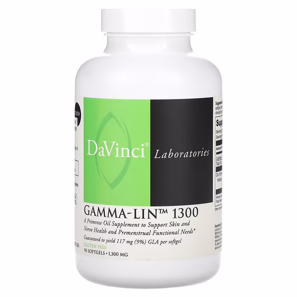 DaVinci Laboratories, Gamma-Lin 1300, 1,300 mg, 90 Softgel