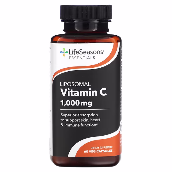 LifeSeasons, Liposomal Vitamin C, 60 Veg Capsules (500 mg per Capsule)