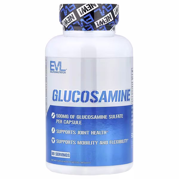 EVLution Nutrition, Glucosamine, 500 mg, 90 Veggie Capsules