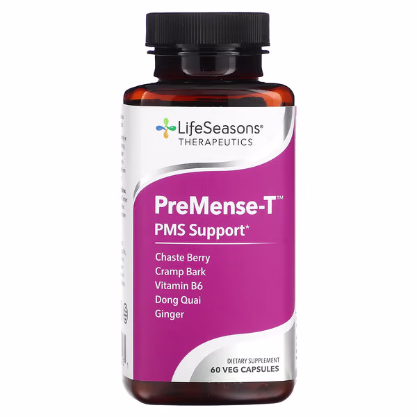 LifeSeasons, PreMense-T, PMS Support, 6 Veg Capsules