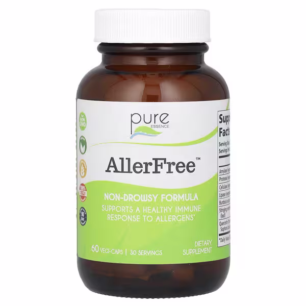 Pure Essence, AllerFree, 60 Vegi-Caps