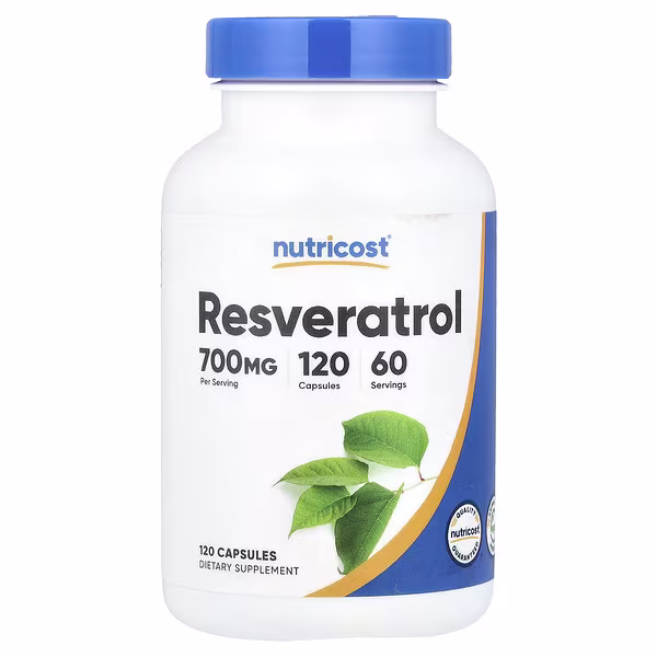 Nutricost, Resveratrol, 120 Capsules (350 mg per Capsule)