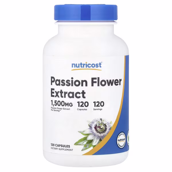Nutricost, Passion Flower Extract, 1,500 mg, 120 Capsules