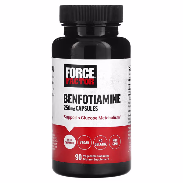 Force Factor, Benfotiamine, 250 mg, 90 Vegetable Capsules