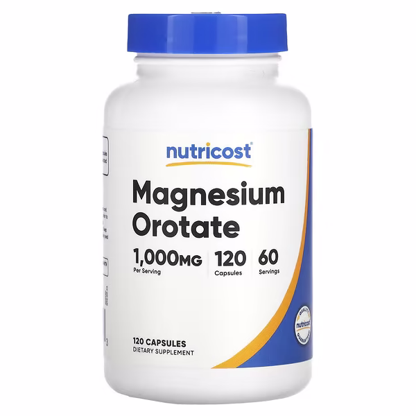 Nutricost, Magnesium Orotate, 120 Capsules (500 mg per Capsule)