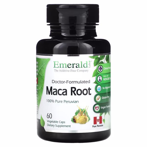 Emerald Laboratories, Maca Root, 60 Vegetable Caps (500 mg per Capsule)