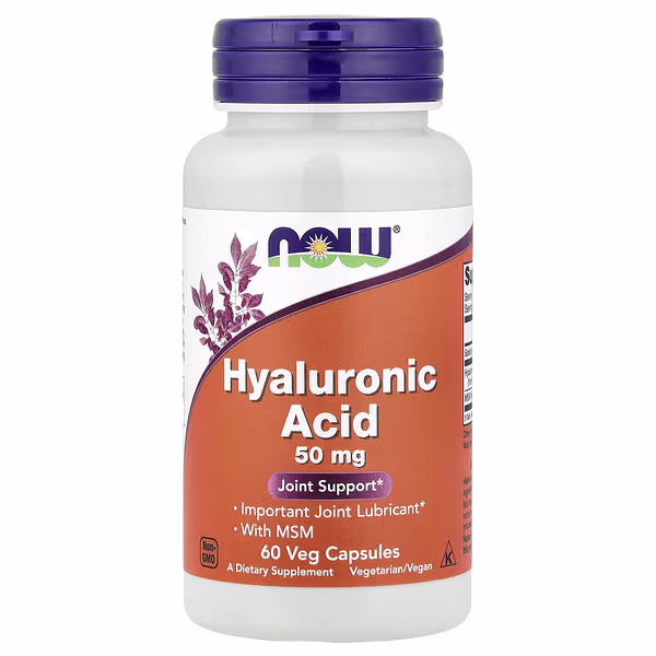 NOW Foods, Hyaluronic Acid With MSM, 60 Veg Capsules