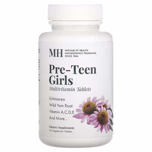 Michael's Health, Pre-Teen Girls Multivitamin, 60 Vegetarian Tablets