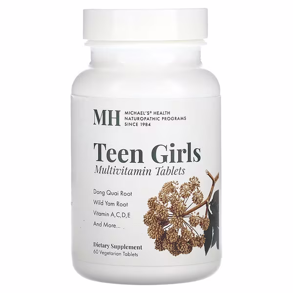 Michael's Health, Teen Girls Multivitamin, 60 Vegetarian Tablets