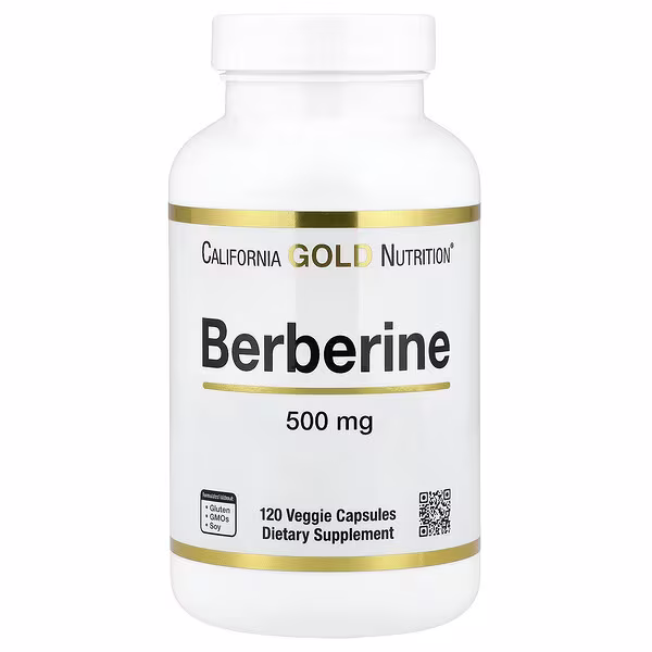 California Gold Nutrition, Berberine HCI, 500 mg, 120 Veggie Capsules
