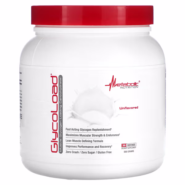 Metabolic Nutrition, GlycoLoad, Unflavored, 600 g