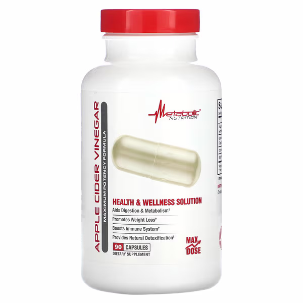 Metabolic Nutrition, Apple Cider Vinegar, 90 Capsules