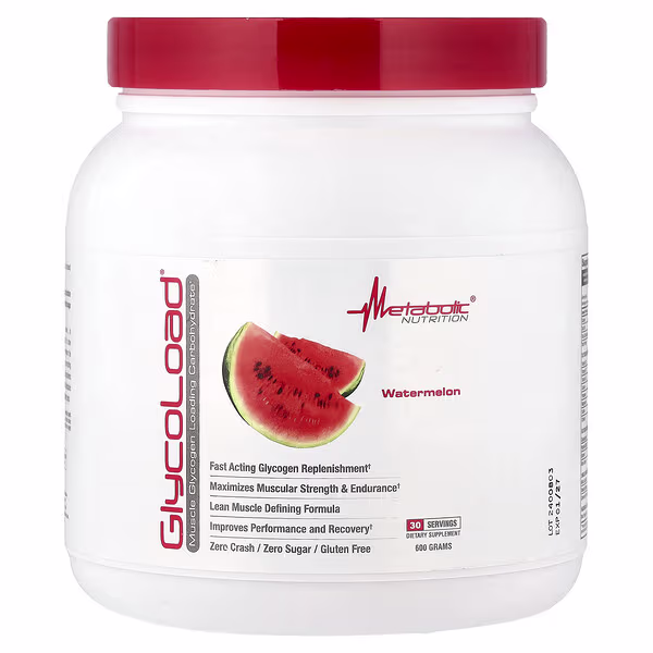 Metabolic Nutrition, GlycoLoad®, Watermelon, 600 g