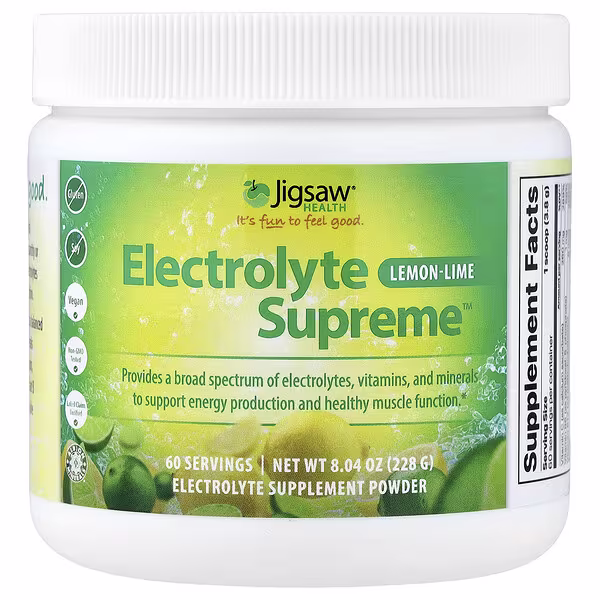 Jigsaw Health, Electrolyte Supreme™, Lemon-Lime, 12.5 oz (354 g)