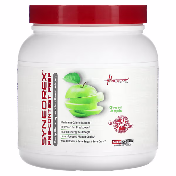 Metabolic Nutrition, Synedrex, Pre-Contest Prep, Green Apple, 14.8 oz (420 g)