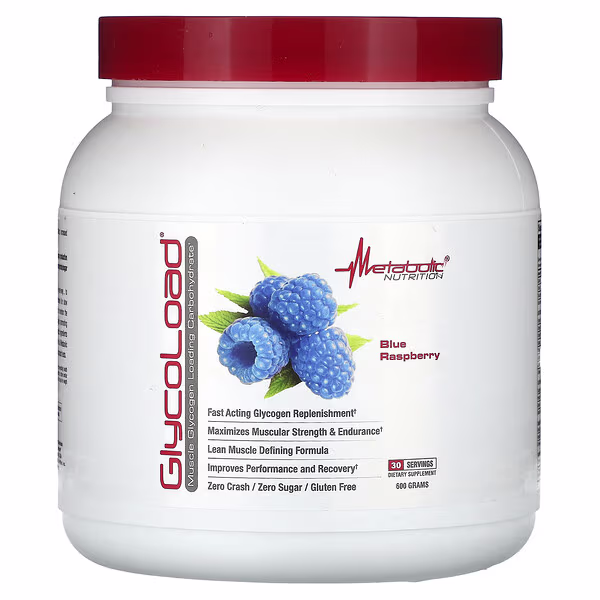 Metabolic Nutrition, GlycoLoad, Blue Raspberry, 600 g