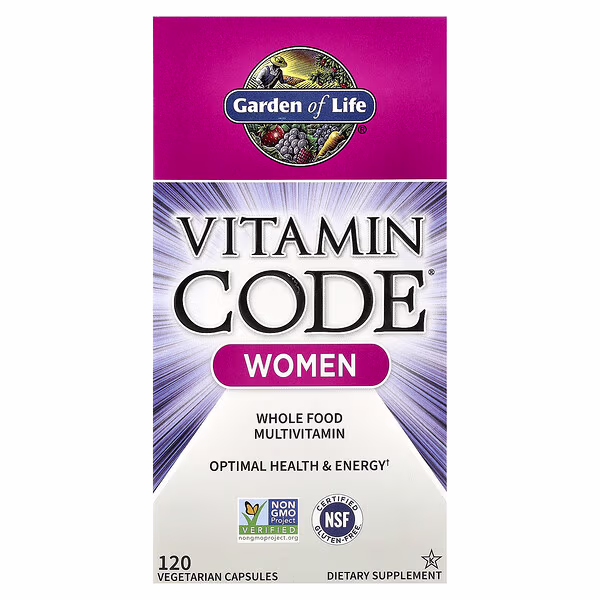 Garden of Life, Vitamin Code®, Women Whole Food Multivitamin, 120 Vegetarian Capsules