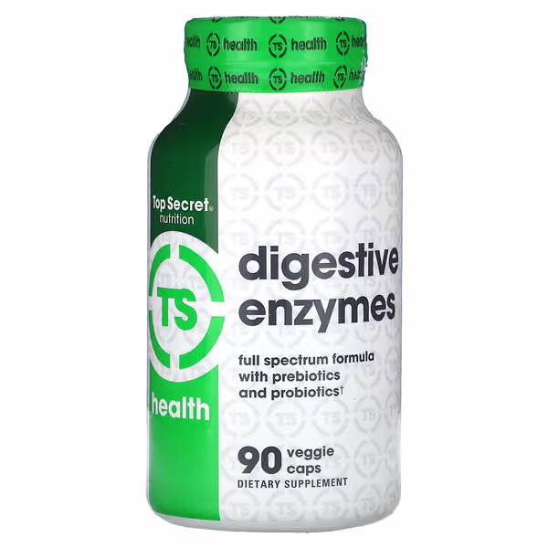 Top Secret Nutrition, Health, Digestive Enzymes , 90 Veggie Caps