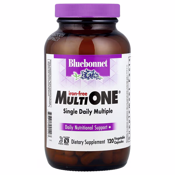 Bluebonnet Nutrition, MultiONE®, Single Daily Multiple, Iron-Free, 120 Vegetable Capsules