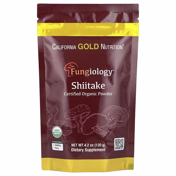 California Gold Nutrition, Fungiology®, Certified Organic Shiitake Powder, 4.2 oz (120 g)
