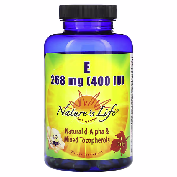 Nature's Life, Vitamin E, 268 mg (400 IU), 250 Softgels