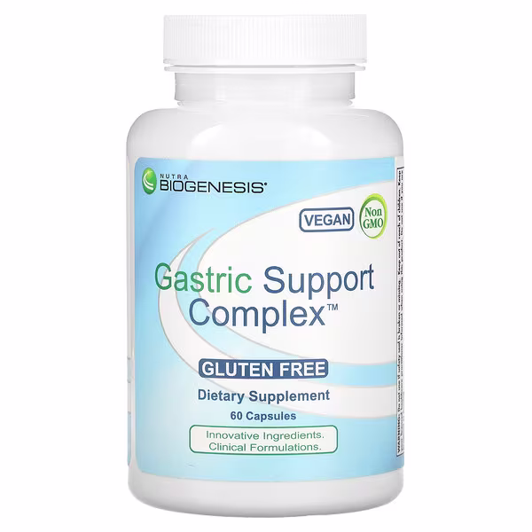 Nutra BioGenesis, Gastric Support Complex, 60 Capsules