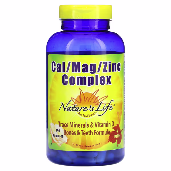 Nature's Life, Cal/Mag/Zinc Complex, 250 Capsules