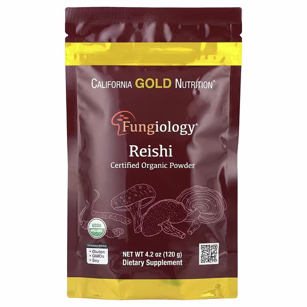 California Gold Nutrition, Fungiology®, Certified Organic Reishi Powder, 4.2 oz (120 g)