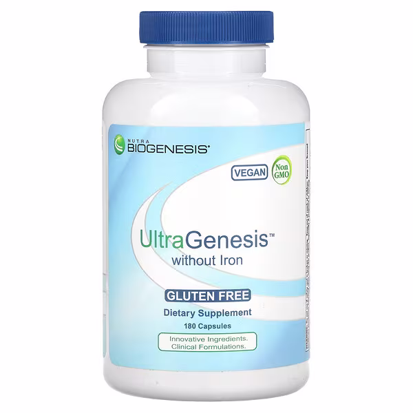 Nutra BioGenesis, UltraGenesis without Iron, 180 Capsules