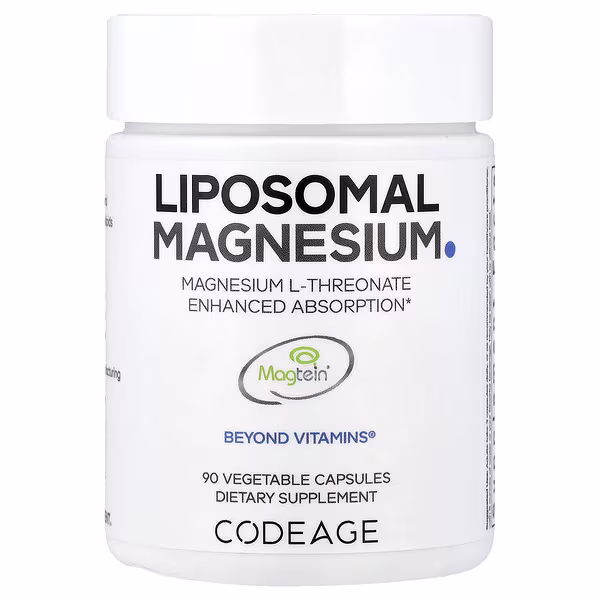 Codeage, Liposomal Magnesium L-Threonate, 90 Vegetable Capsules