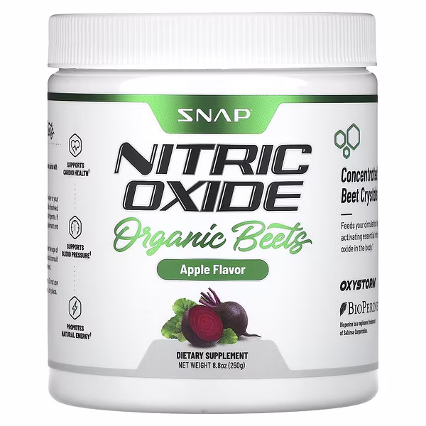Snap Supplements, Nitric Oxide, Organic Beets, Apple, 8.8 oz (250 g)