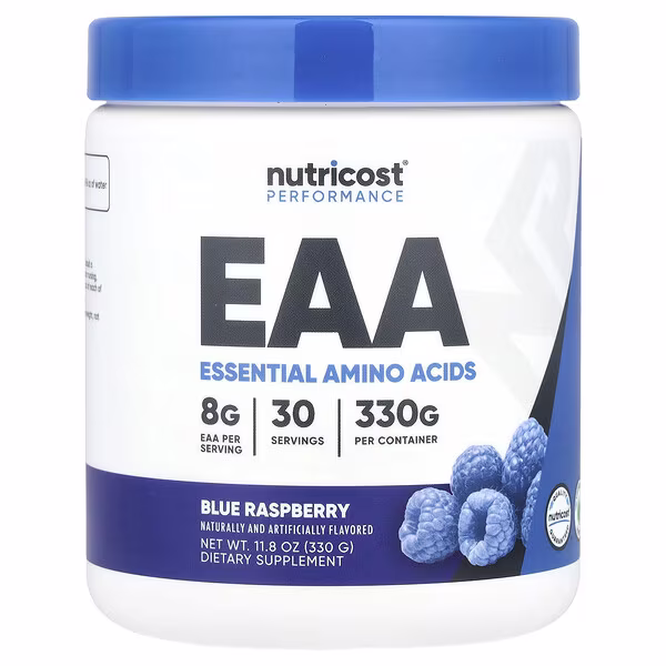 Nutricost, Performance, EAA, Blue Raspberry, 11.8 oz (330 g)