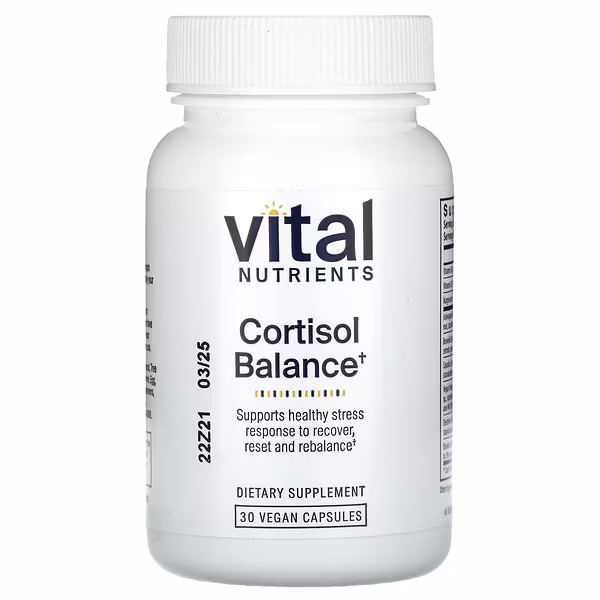 Vital Nutrients, Cortisol Balance, 30 Vegan Capsules