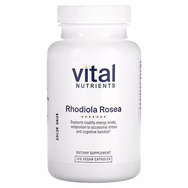 Vital Nutrients, Rhodiola Rosea, 120 Vegan Capsules (200 mg per Capsule)