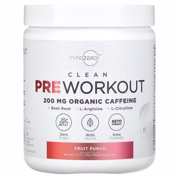 TypeZero, Clean Pre Workout, Fruit Punch, 11.3 oz (319 g)